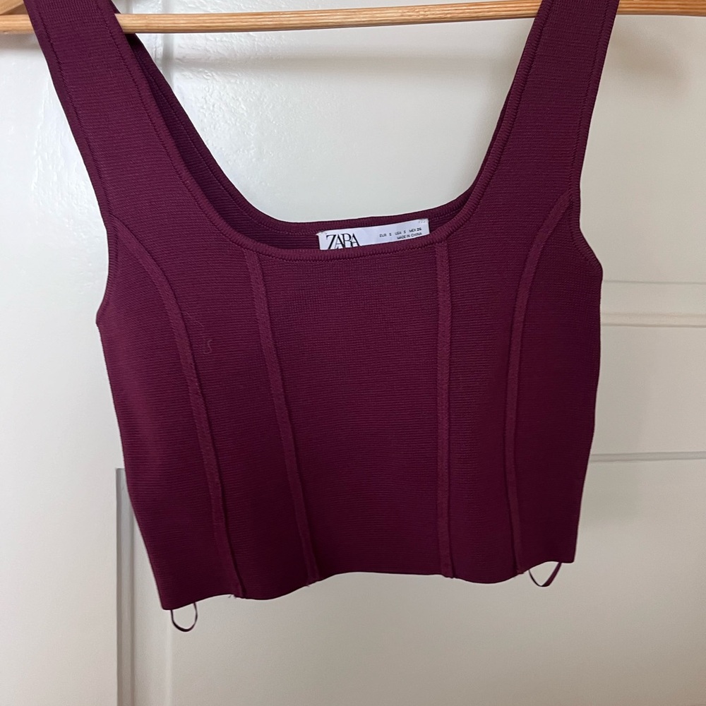 Zara cropped tank